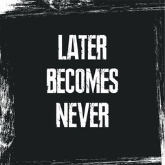 Obraz premium vector grunge background with scuffs and scratches. Vector motivational lettering 