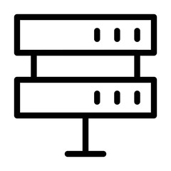 Computer server icon. Datacenter symbol. Hosting services sign.