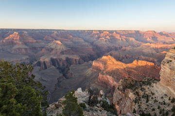 Amazing view of Grand Canyon sunset Arizona United States