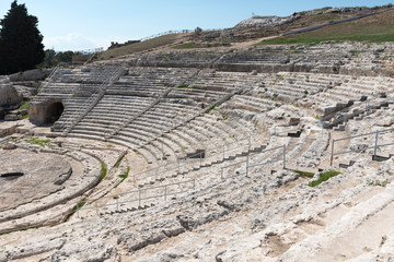 Greek amphitheater Syracuse in Sicily