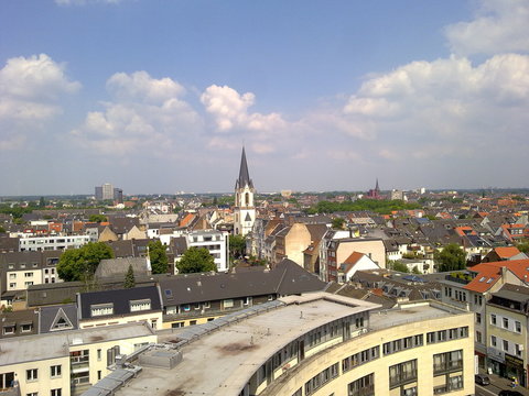 Panorama &uuml;ber K&ouml;ln vom 4711 Geb&auml;ude