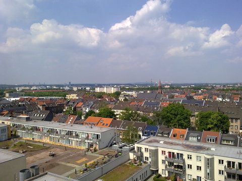 Panorama &uuml;ber K&ouml;ln vom 4711 Geb&auml;ude