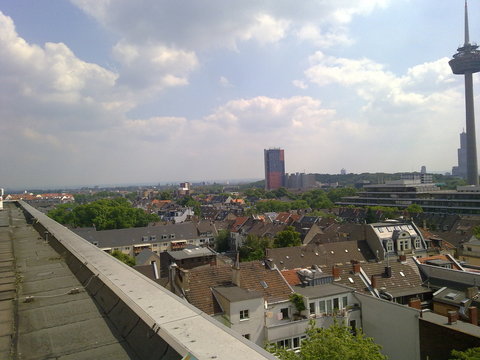 Panorama &uuml;ber K&ouml;ln vom 4711 Geb&auml;ude