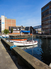 Small boats at Trio Port. Svendborg, Denmark. October 02, 2011