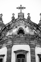 Fototapeta premium A church at Ouro Preto, Minas Gerais, Brazil. Ouro Preto is former capital of the state of Minas Gerais, Brazil. This city used to be a very rich city from gold mining.