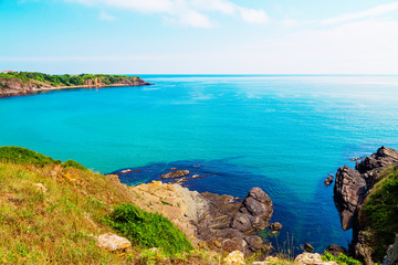 Fototapeta premium View of coast near Sinemorets in Bulgaria