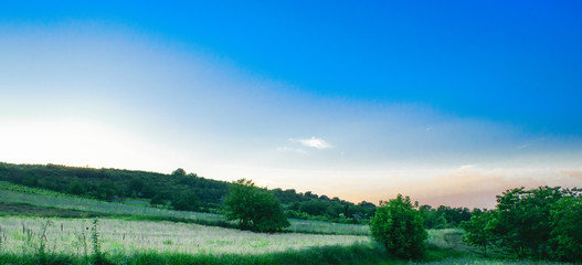 landscape with clouds