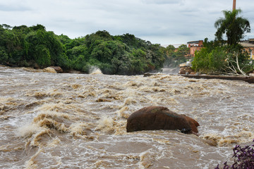 water destruction after torrential rains