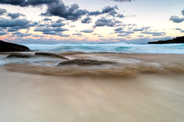 Tamarama Beach at sunset, Sydney Australia