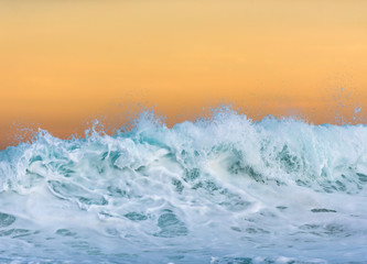 Waves at sunset, Sydney, Australia