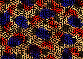 abstract leopard skin texture design