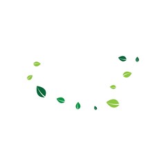 Logos of green leaf ecology nature element vector icon