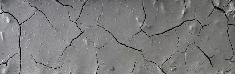 Obraz premium Cracked wet earth, natural backgrounds, panoramic 