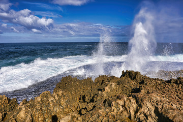 Quobba  blow holes in Western Australia