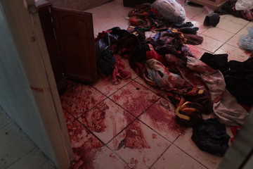 balazos y sangre, casa donde mataron a 6 personas en ciudad Juarez Chihuahua Mexico