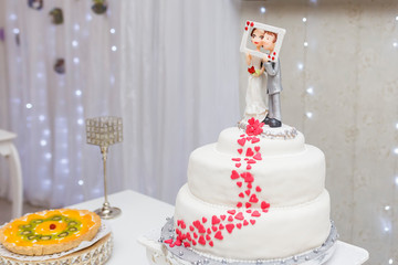 Fototapeta na wymiar cake wedding
