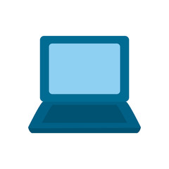 Isolated digital laptop flat style icon vector design