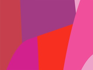 Colorful Art Pink, Red and Purple, Abstract Modern Shape Background or Wallpaper