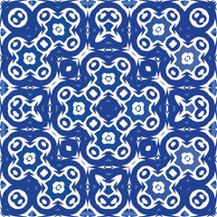 Portuguese ornamental azulejo ceramic.