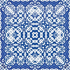 Decorative color ceramic azulejo tiles.