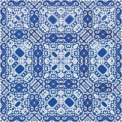 Antique azulejo tiles patchwork.