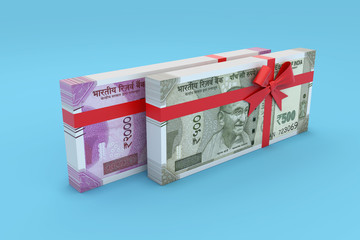 New Indian Currency - 3D Rendered Image