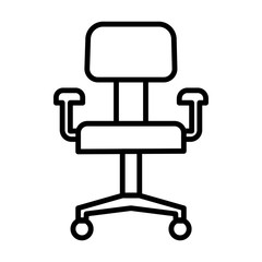 Office chair icon vector