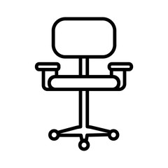 Office chair icon vector