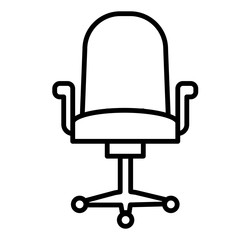 Office chair icon vector