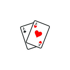 Card suit icon template color editable. Card suit symbol vector sign isolated on white background illustration for graphic and web design.