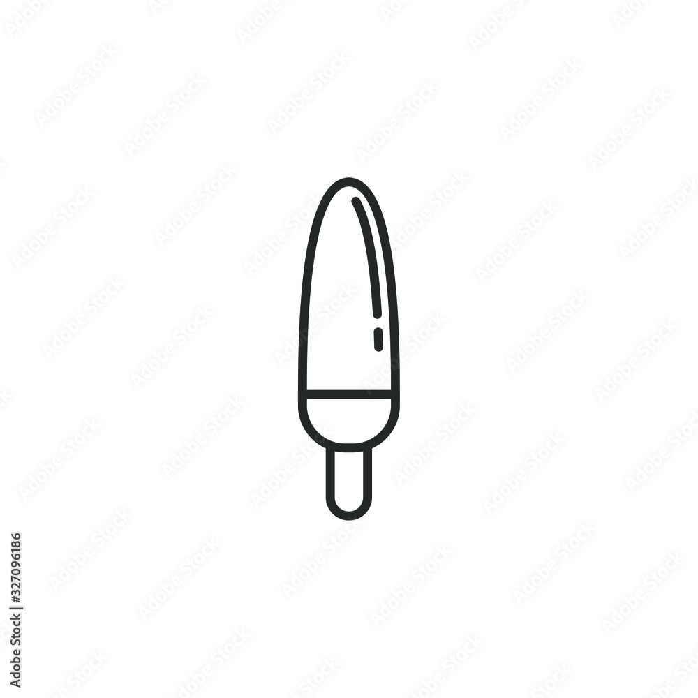 Poster Ice cream icon template color editable. Ice cream symbol vector sign isolated on white background illustration for graphic and web design.