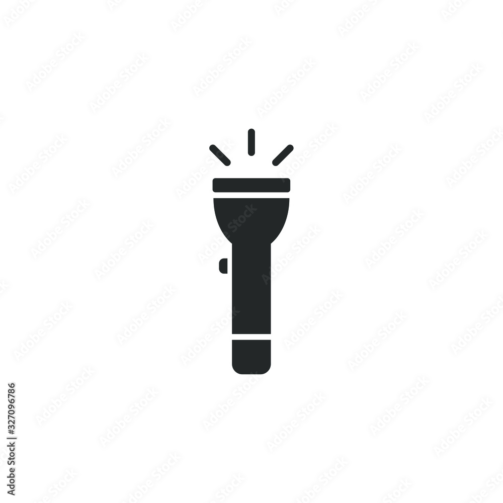 Poster flashlight icon template color editable. flashlight symbol vector sign isolated on white background illustration for graphic and web design.
