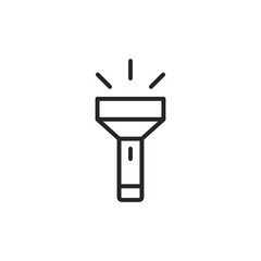 flashlight icon template color editable. flashlight symbol vector sign isolated on white background illustration for graphic and web design.