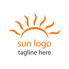 Abstract sun logo. Stock illustration