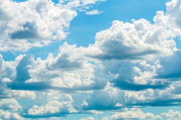 colorful dramatic sky with cloud at sunset