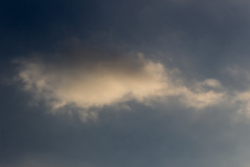 dramatic sky with clouds