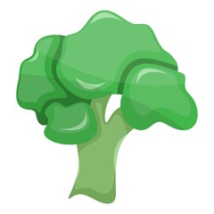 adorable broccoli mascot cartoon vector
