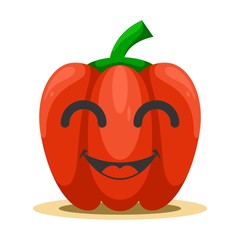 adorable paprika mascot cartoon vector