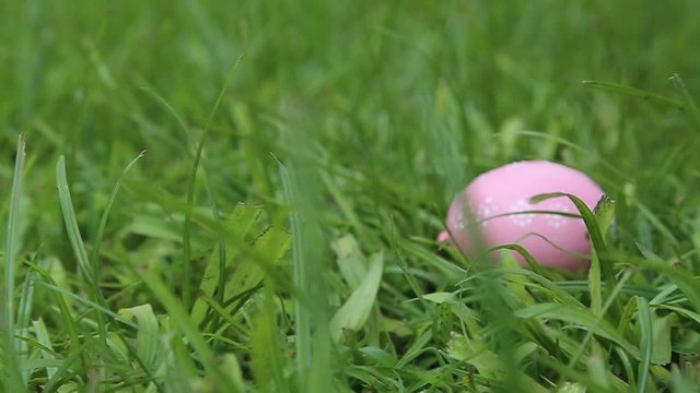 Easter eggs with slow motion effect