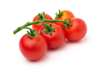 Fresh tomatoes isolated on white background,copy space.
