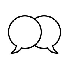 ellipse bubble speech icon vector