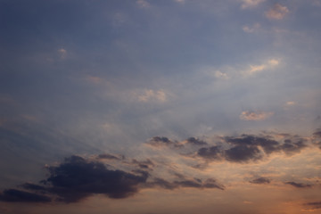 dramatic sky with clouds