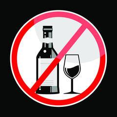 no alcohol sign