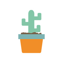 Isolated cactus plant flat style icon vector design