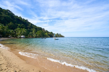 beach of koh chang island in summer time