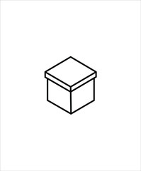 box line icon,vector best illustration box design icon.
