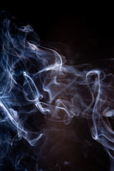 Obraz premium Smoke motion on black background.