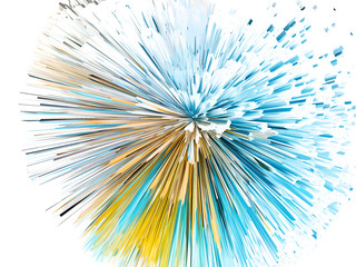 Obraz premium abstract colorful background 3D render watercolor illustration for background.