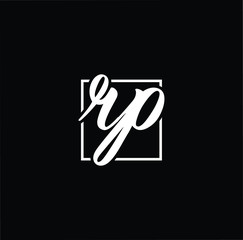 Fototapeta na wymiar Initial based modern and minimal Logo. RP PR letter trendy fonts monogram icon symbol. Universal professional elegant luxury alphabet vector design