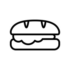Sandwich icon line style